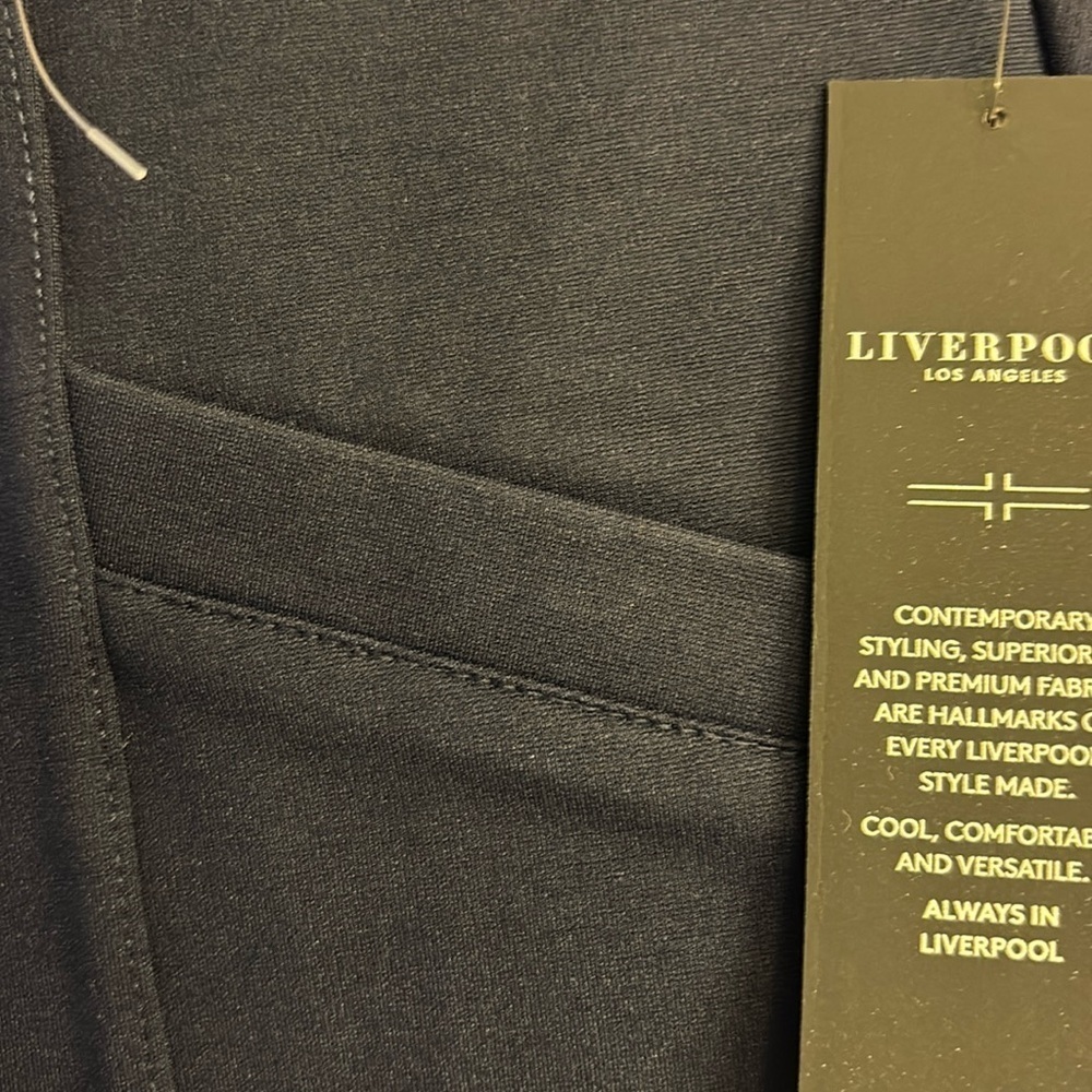 -NWT Liverpool Stella Kick Flares navy 10 30 - Picture 3 of 5